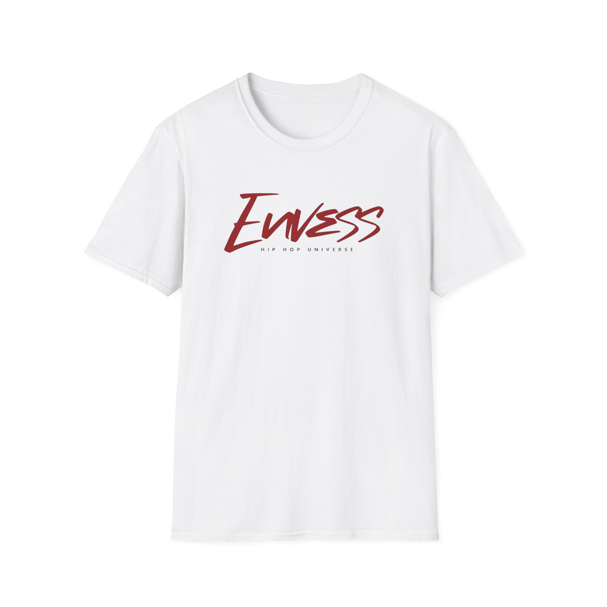Ewess Script Logo T-Shirt | Red Handwritten Typography Tee