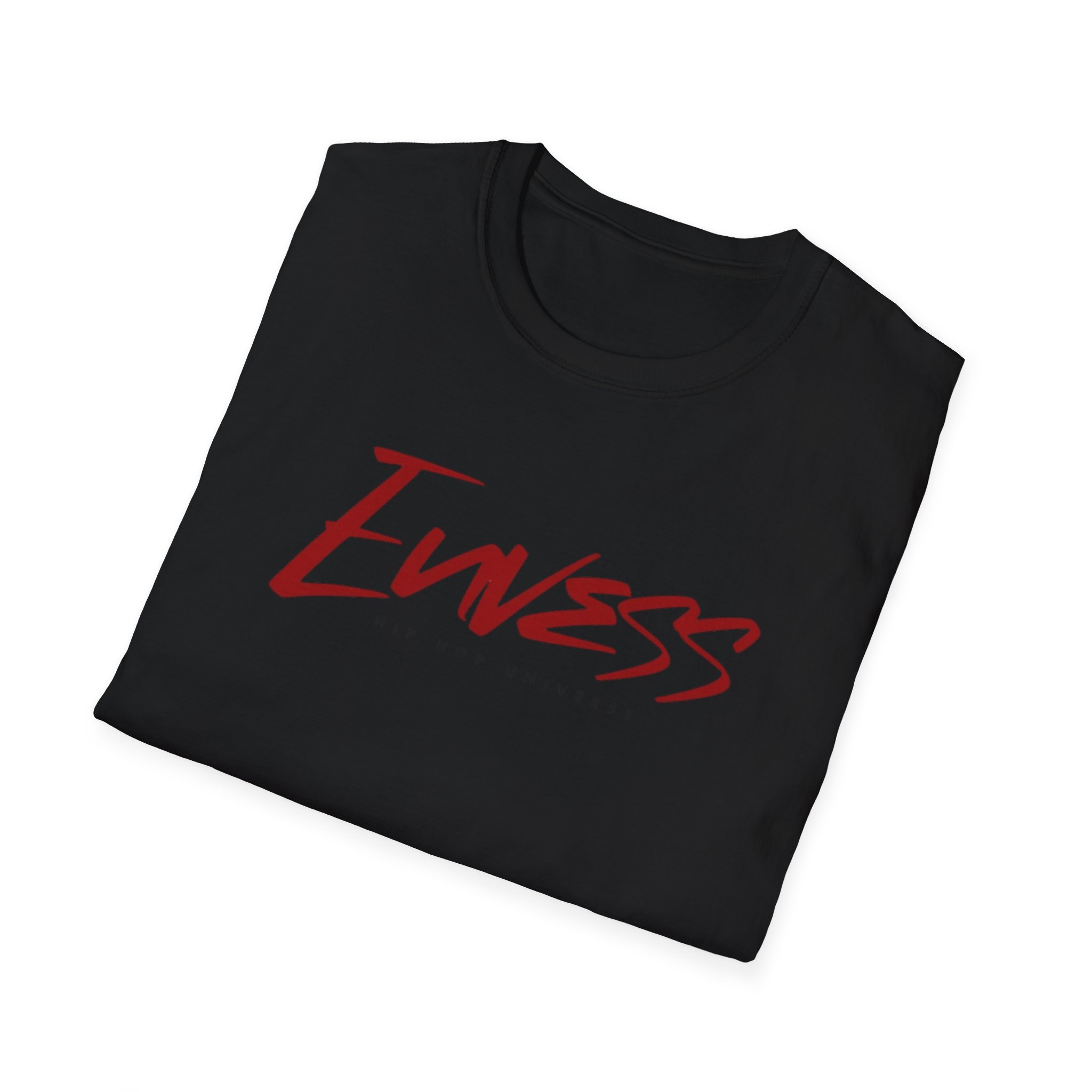 Ewess Script Logo T-Shirt | Red Handwritten Typography Tee - Image 8