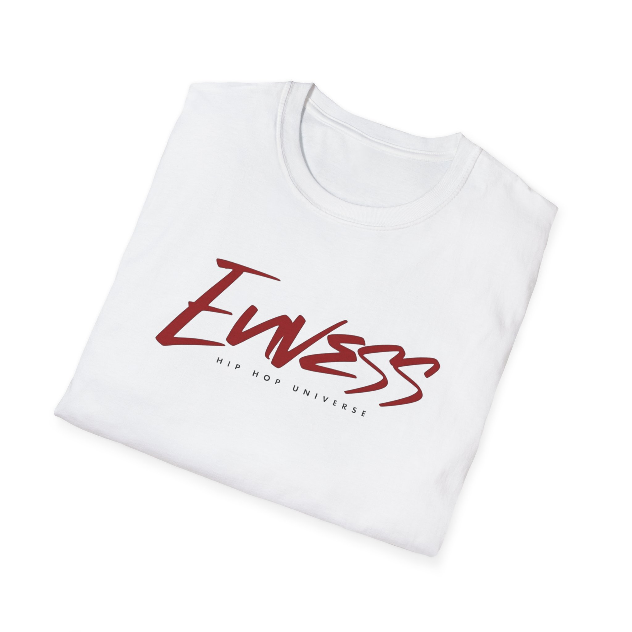 Ewess Script Logo T-Shirt | Red Handwritten Typography Tee - Image 4